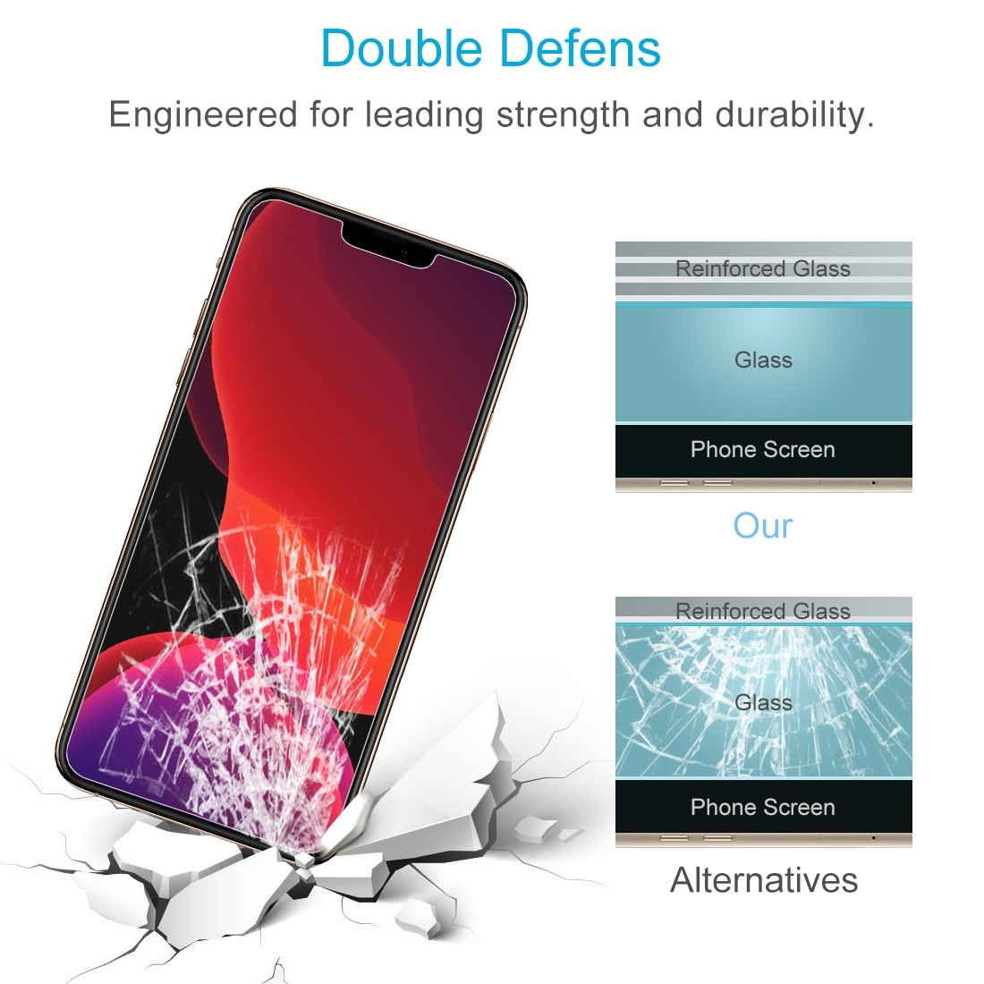 Protection d'écran iPhone 12 Mini 5.4" en Verre Trempé, Moxie [HD Premium+] - Transparent