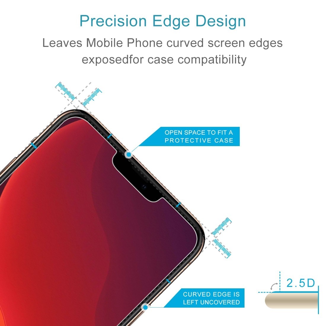 Protection d'écran Film iPhone 12 / 12 Pro 6.1" en Verre Trempé, Moxie [HD Premium+] - Transparent