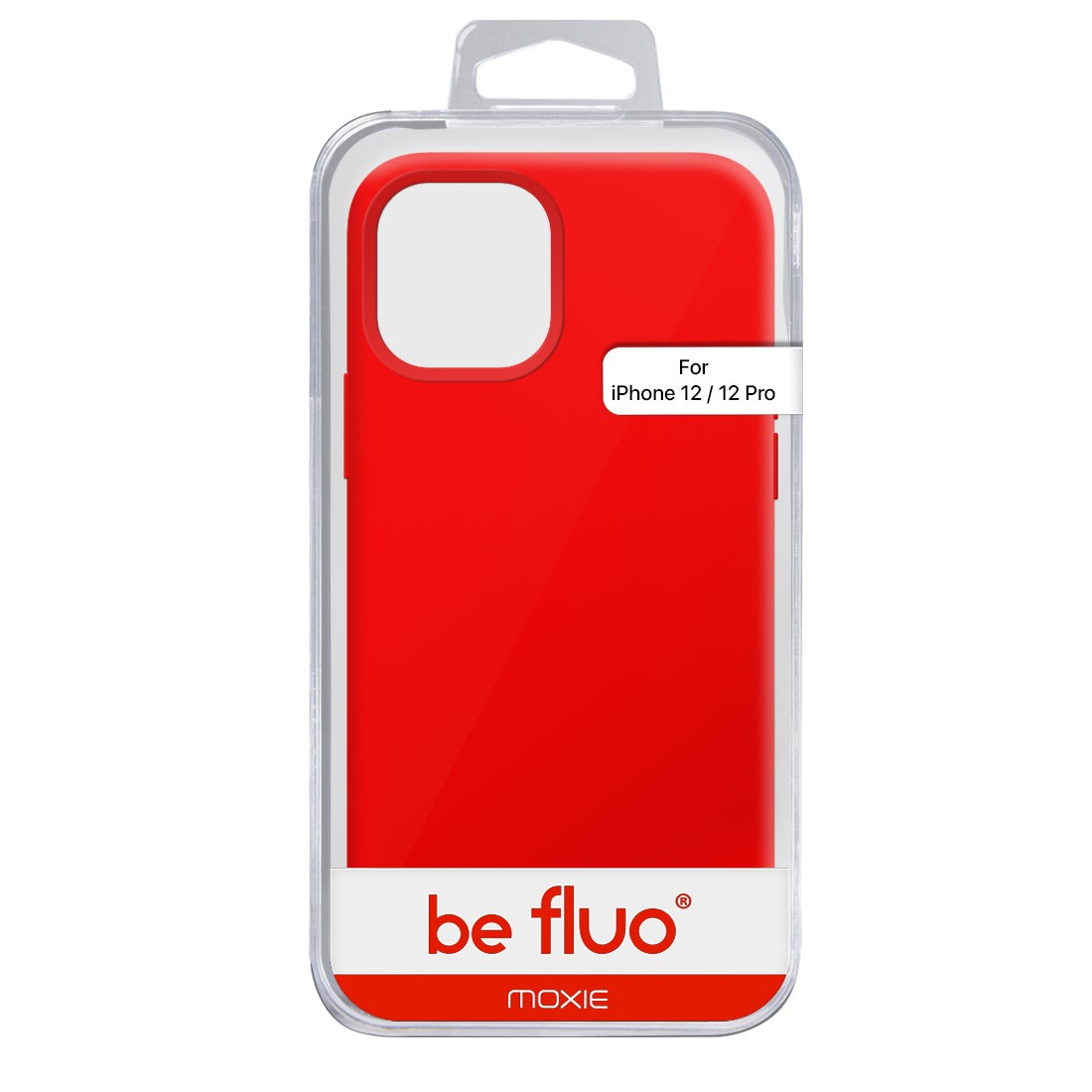Moxie Coque silicone iPhone 12 / 12 Pro 6.1" [BeFluo] - Intérieur Microfibre, Coque Anti-chocs et Anti-rayures pour iPhone 12 / 