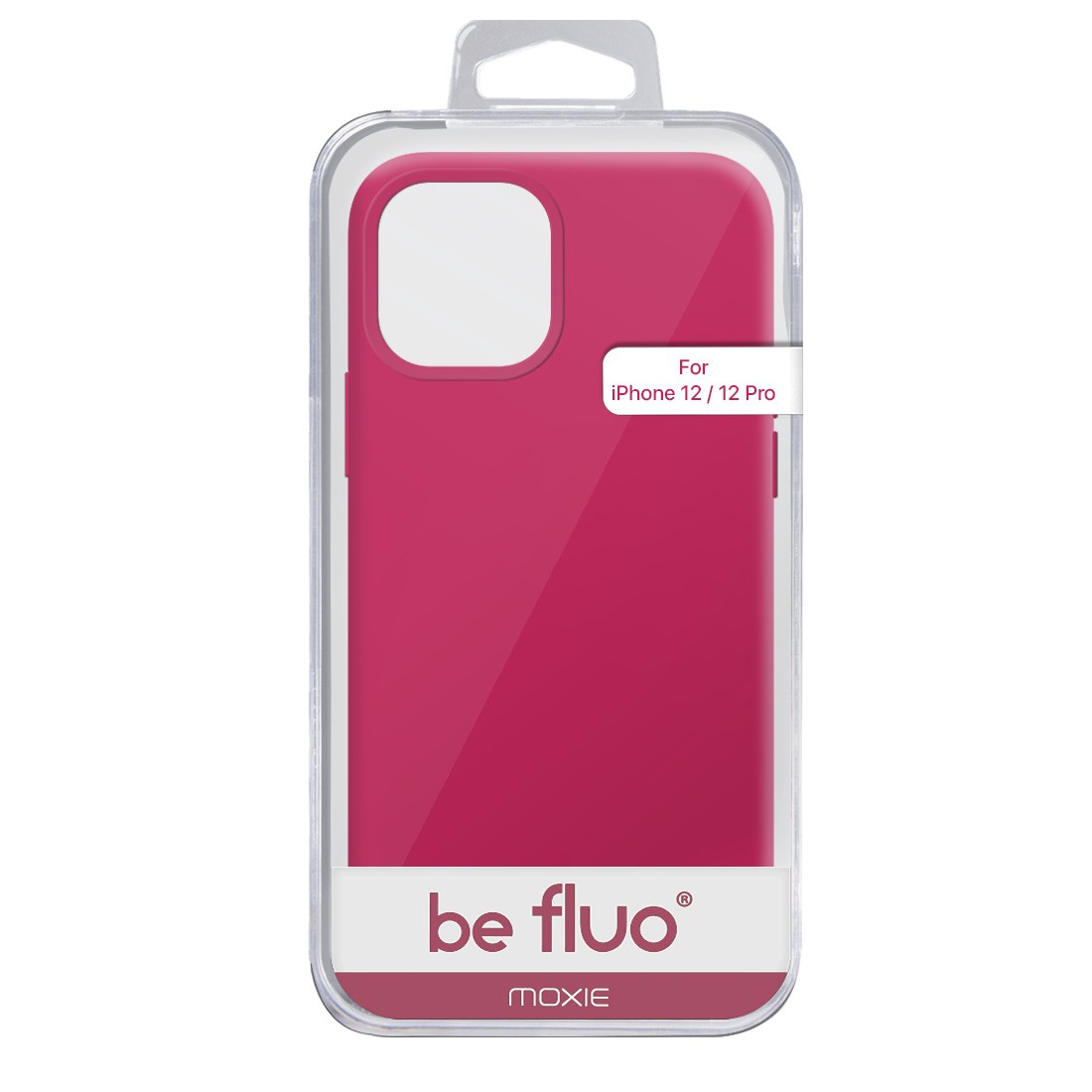 Moxie Coque silicone iPhone 12 / 12 Pro 6.1" [BeFluo] - Intérieur Microfibre, Coque Anti-chocs et Anti-rayures pour iPhone 12 / 