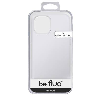 Moxie Coque silicone iPhone 12 / 12 Pro 6.1" [BeFluo] - Intérieur Microfibre, Coque Anti-chocs et Anti-rayures pour iPhone 12 / 