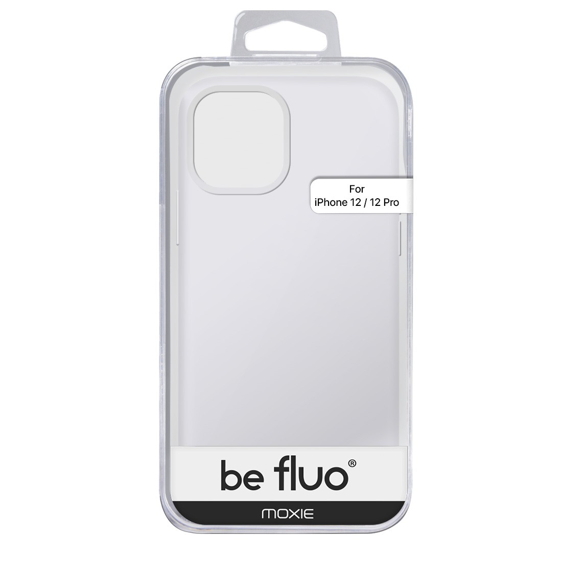 Moxie Coque silicone iPhone 12 / 12 Pro 6.1" [BeFluo] - Intérieur Microfibre, Coque Anti-chocs et Anti-rayures pour iPhone 12 / 