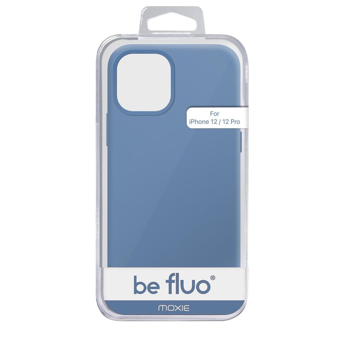 Moxie Coque silicone iPhone 12 / 12 Pro 6.1" [BeFluo] - Intérieur Microfibre, Coque Anti-chocs et Anti-rayures pour iPhone 12 / 