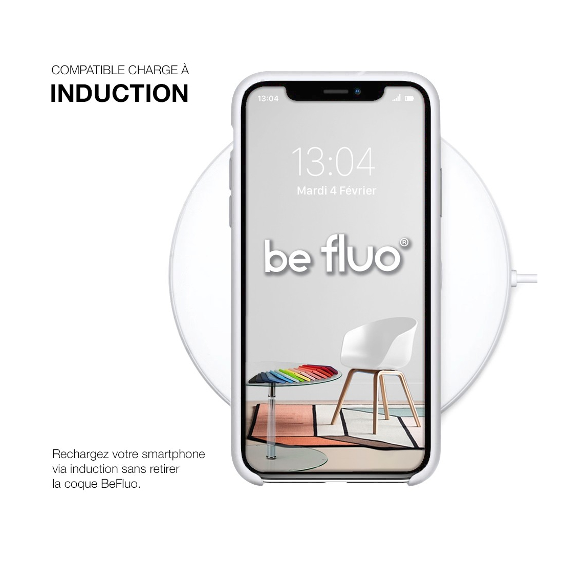Moxie Coque silicone iPhone 12 Pro Max 6.7" [BeFluo] - Intérieur Microfibre, Coque Anti-chocs et Anti-rayures pour iPhone 12 Pro