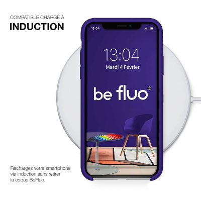 Moxie Coque silicone iPhone 12 Pro Max 6.7" [BeFluo] - Intérieur Microfibre, Coque Anti-chocs et Anti-rayures pour iPhone 12 Pro