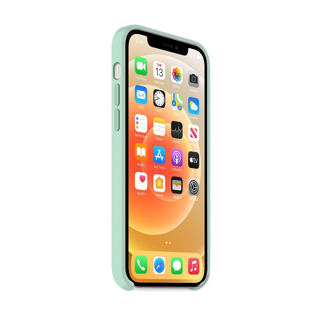 Moxie Coque silicone iPhone 12 mini 5.4" [BeFluo] - Intérieur Microfibre, Coque Anti-chocs et Anti-rayures pour iPhone 12 Mini 5