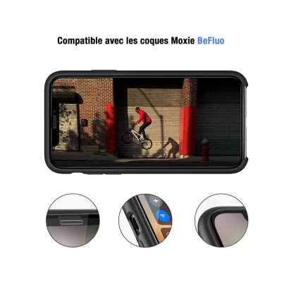Moxie Verre Trempé iPhone 12 Pro Max 6.7" [Ultimate 3D+] Protection d'écran Complète en Verre Trempé 9H Ultra Clair, Anti-rayure