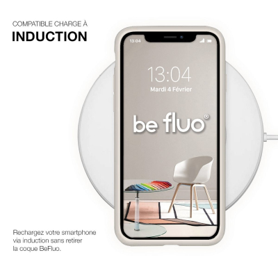 Moxie Coque silicone iPhone 12 Mini  [BeFluo Full Protect] - Intérieur Microfibre, Coque Anti-chocs et Anti-rayures pour iPhone 