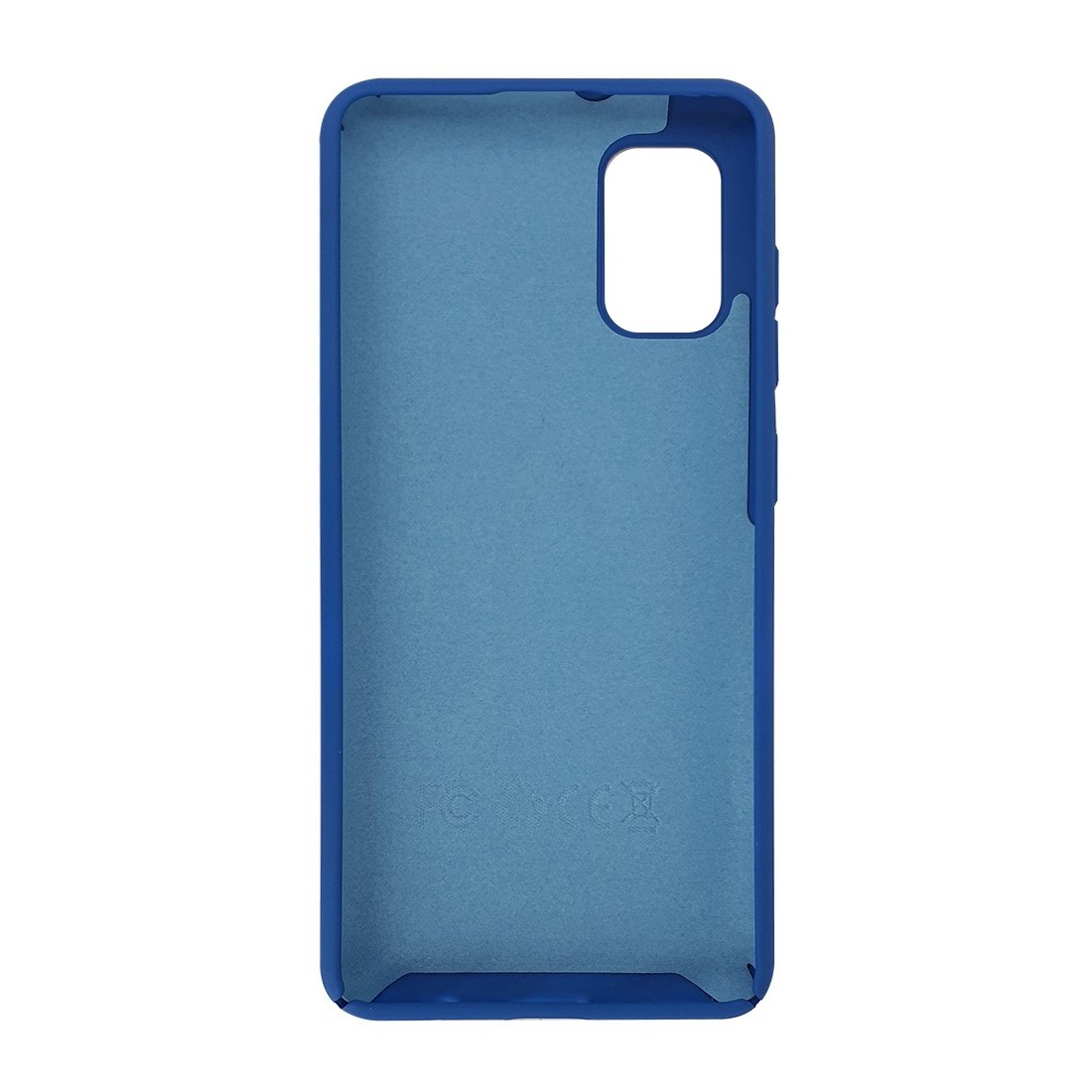 Coque Silicone Be Fluo Anti-chocs et Anti-rayures Intérieur Microfibre pour Galaxy A42 - Bleu fonçé