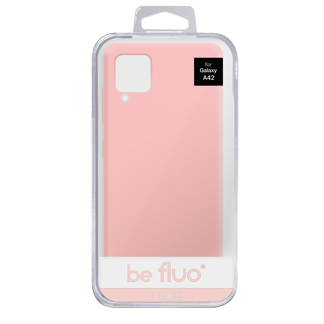 Coque Silicone Be Fluo Anti-chocs et Anti-rayures Intérieur Microfibre pour Galaxy A12 - Rose