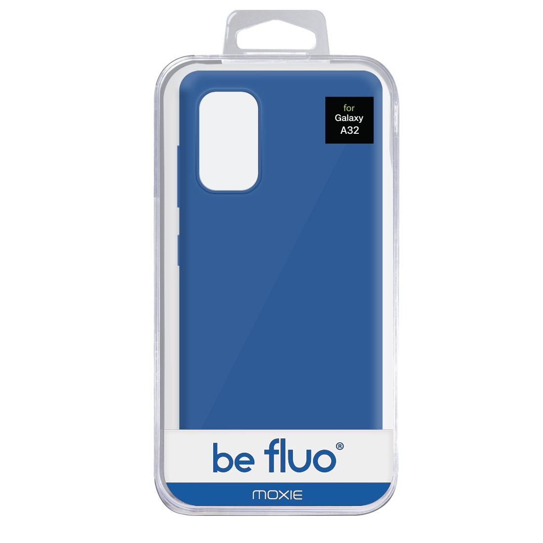Coque Silicone Be Fluo Anti-chocs et Anti-rayures Intérieur Microfibre pour Galaxy A32 5G - Bleu