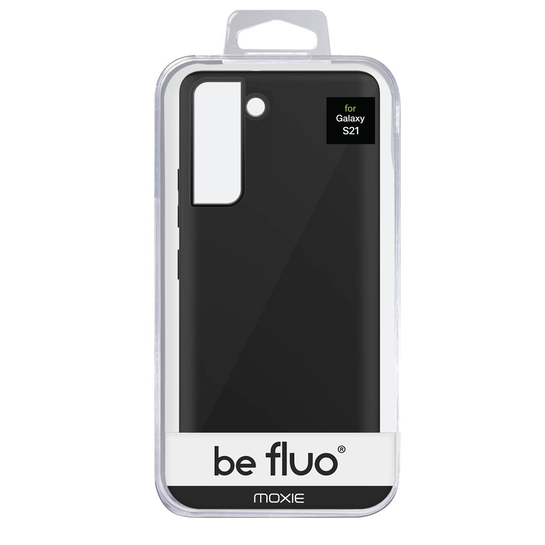 Coque Silicone Be Fluo Anti-chocs et Anti-rayures Intérieur Microfibre pour Galaxy S21 - Noir