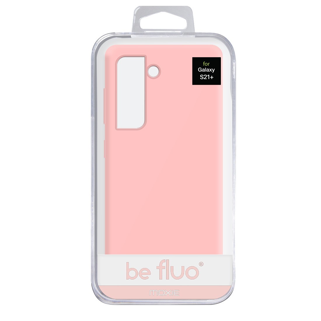 Coque Silicone Be Fluo Anti-chocs et Anti-rayures Intérieur Microfibre pour Galaxy S21+ - Rose