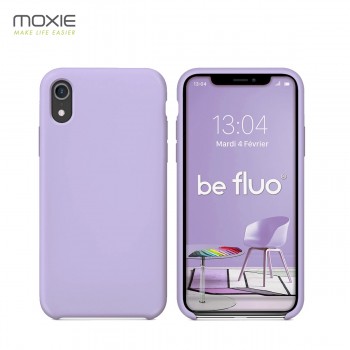 Moxie Coque iPhone XR [BeFluo] Coque Silicone Fine et Légère pour iPhone XR 6.1", Intérieur Microfibre, Coque Anti-chocs et Anti