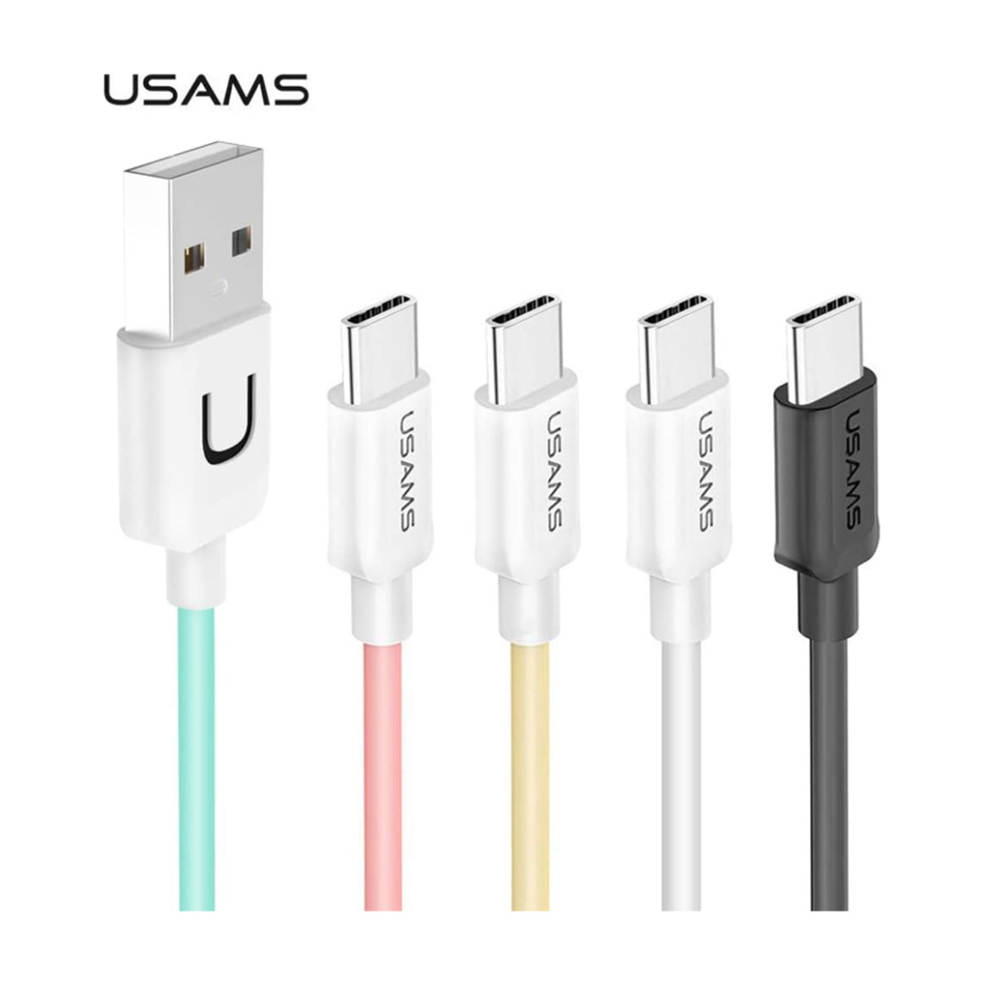 Cable data USAMS SJ099 type-C 1mètre - coloris jaune