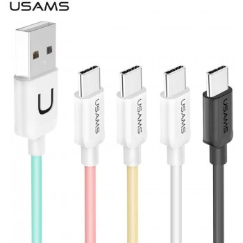 Cable data USAMS SJ099 type-C 1mètre - coloris blanc