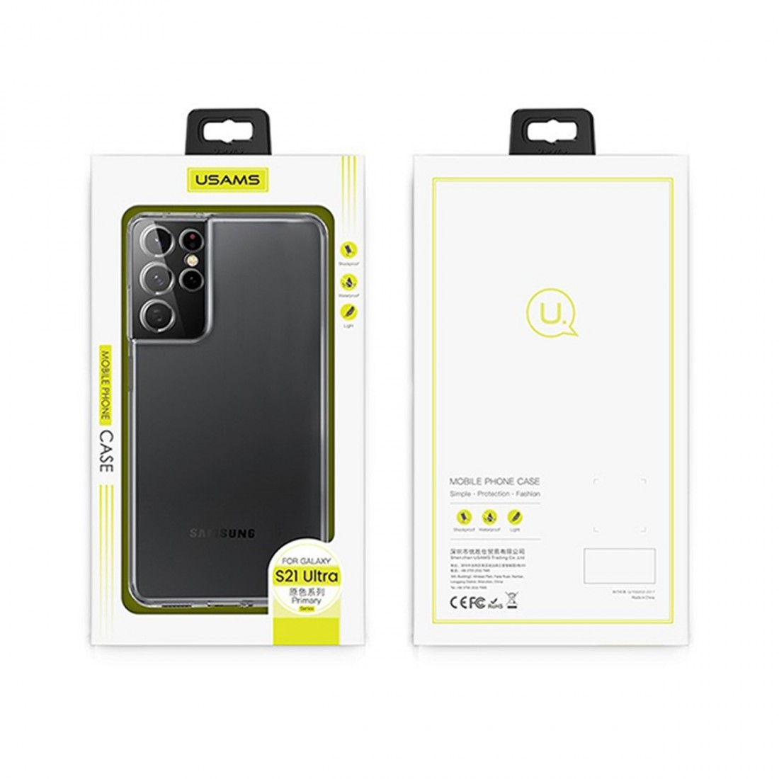 Coque transparente en TPU USAMS pour Galaxy S21+