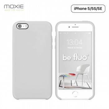 Moxie Coque iPhone 5/5S/SE [BeFluo] Coque Silicone Fine et Légère pour iPhone SE, iPhone 5S et iPhone 5, Intérieur Microfibre, C