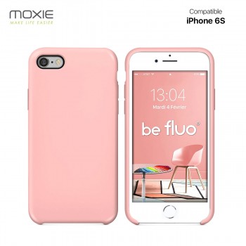 Moxie Coque iPhone 6/6S [BeFluo] Coque Silicone Fine et Légère pour iPhone 6S et iPhone 6, Intérieur Microfibre, Coque Anti-choc