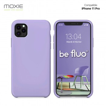 Moxie Coque iPhone 11 Pro [BeFluo] Coque Silicone Fine et Légère pour iPhone 6S et iPhone 6, Intérieur Microfibre, Coque Anti-ch
