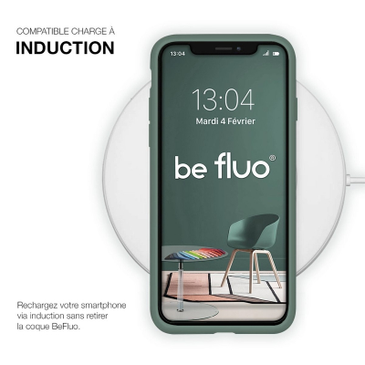Moxie Coque silicone iPhone 11 Pro Max [BeFluo] - Intérieur Microfibre, Coque Anti-chocs et Anti-rayures pour iPhone 11 Pro Max 