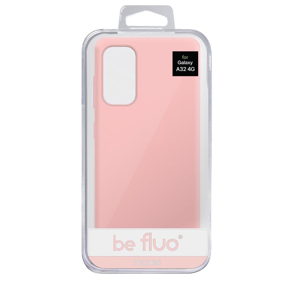 Coque Silicone Be Fluo Anti-chocs et Anti-rayures Intérieur Microfibre pour Galaxy A32 4G - Rose