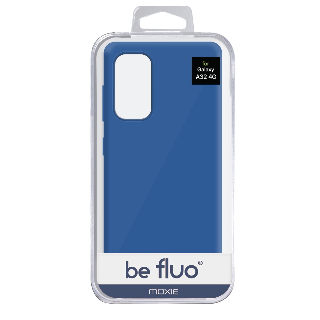 Coque Silicone Be Fluo Anti-chocs et Anti-rayures Intérieur Microfibre pour Galaxy A32 4G - Bleu fonçé