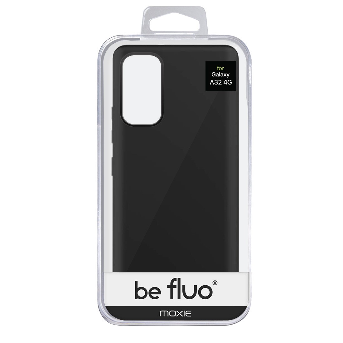 Coque Silicone Be Fluo Anti-chocs et Anti-rayures Intérieur Microfibre pour Galaxy A32 4G - Noir