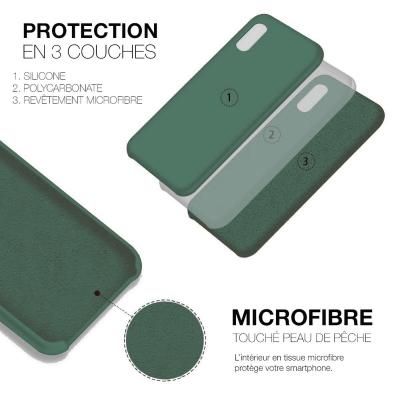 Moxie Coque iPhone 11 [BeFluo] Coque Silicone Fine et Légère pour iPhone 11, Intérieur Microfibre, Coque Anti-chocs et Anti-rayu