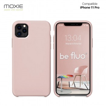 Moxie Coque iPhone 11 Pro [BeFluo] Coque Silicone Fine et Légère pour iPhone 11 Pro, Intérieur Microfibre, Coque Anti-chocs et A