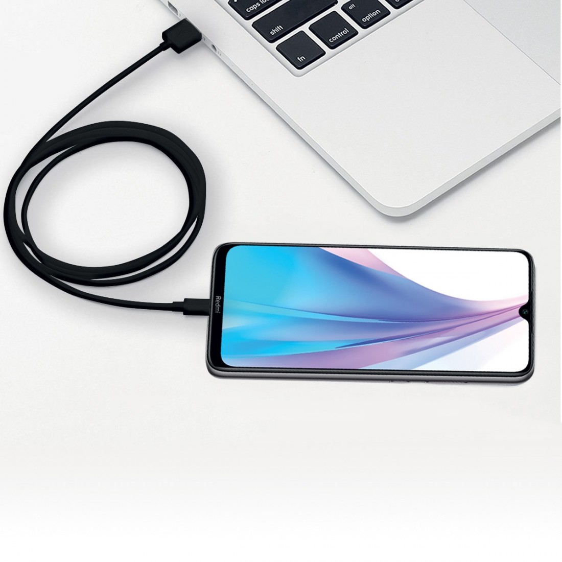 Câble data Moxie Micro-USB 1 mètre - Noir