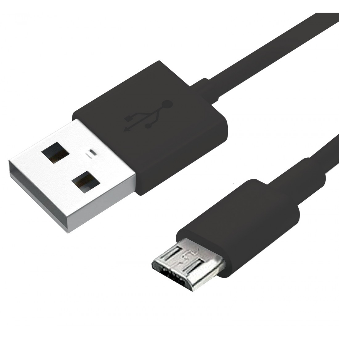 Câble data Moxie Fast charge Micro USB 2m - Noir sous packaging