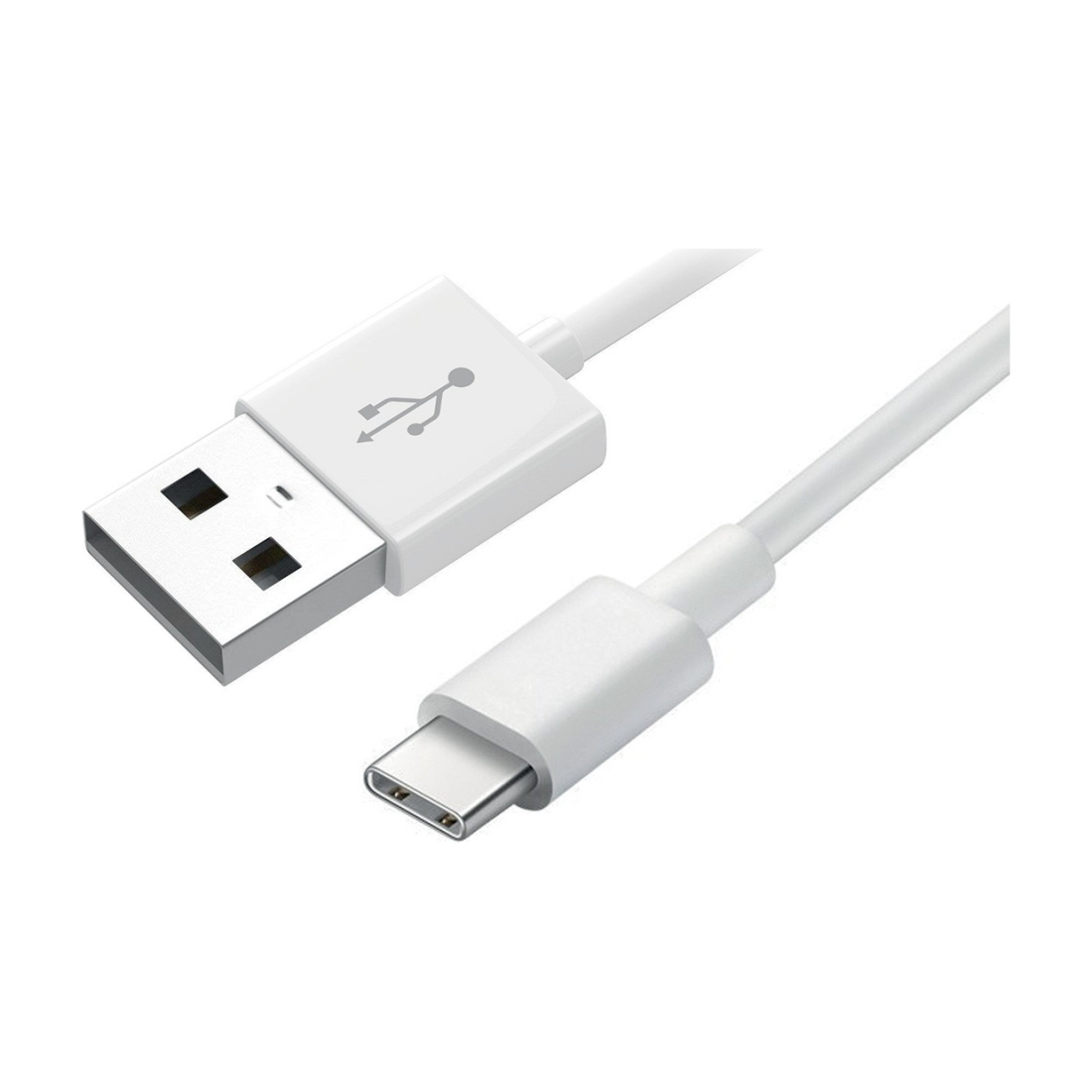 Pack chargeur secteur 2,4A USB + câble Type-C 1 m - Blanc