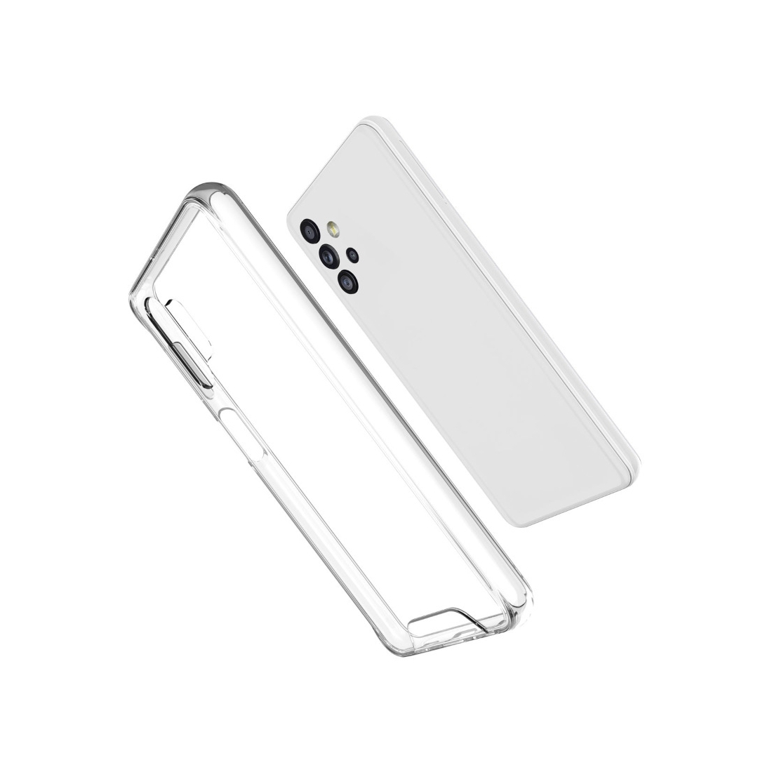 Coque renforcée Moxie transparente en TPU et Acrylique pour Galaxy A72