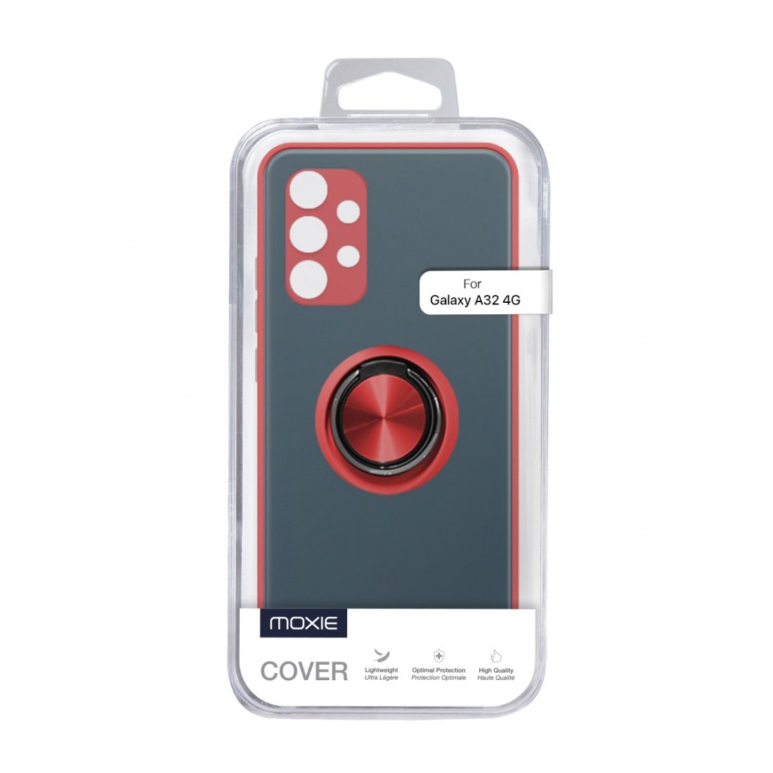 Coque Moxie R-Hold Samsung A32 4g avec ring holder + contour rouge
