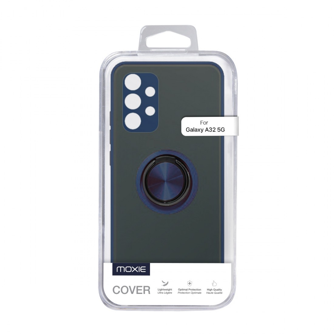Coque Moxie R-Hold Samsung A32 5g avec ring holder + contour bleu
