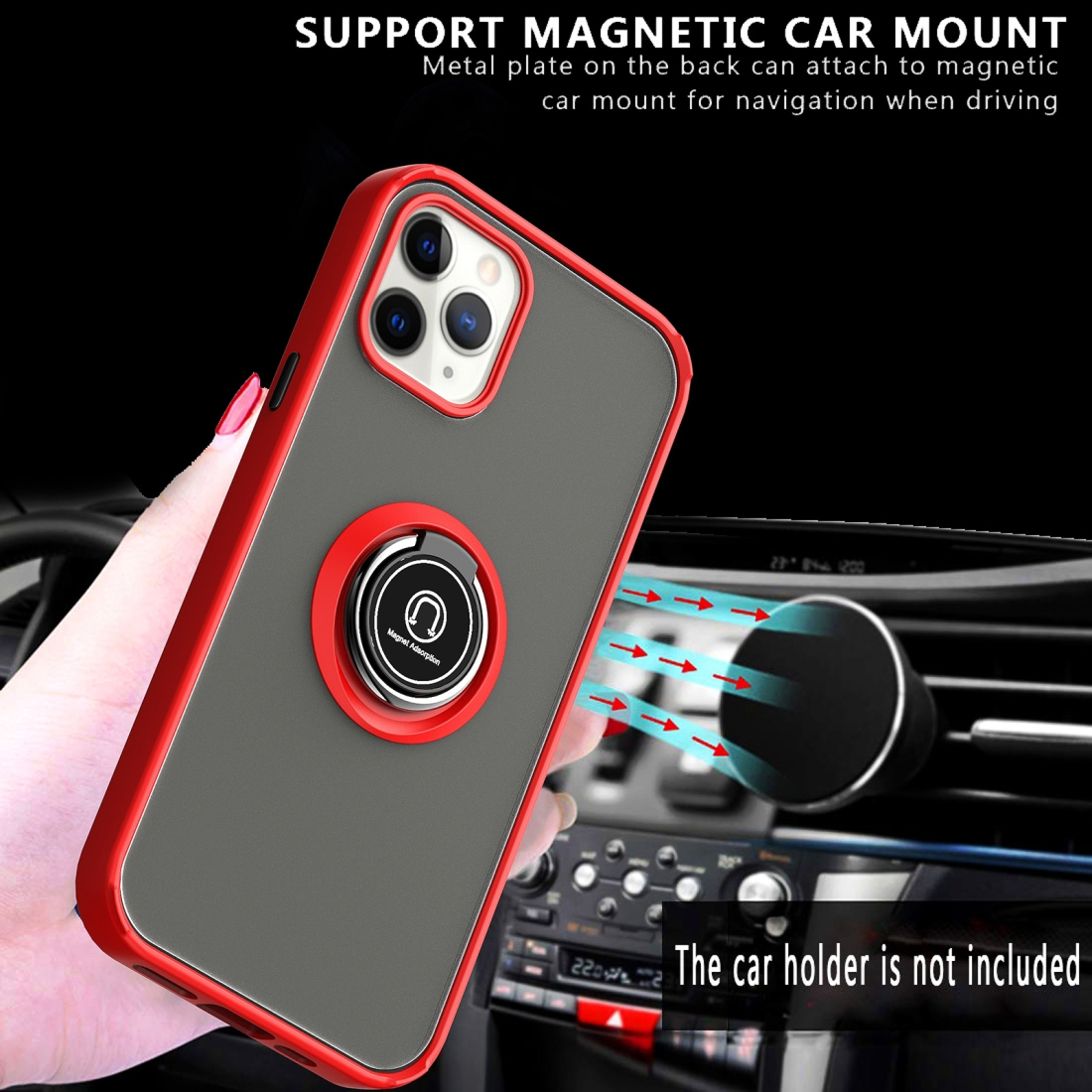 Coque Moxie R-Hold iPhone X/XS avec ring holder + contour Bleu