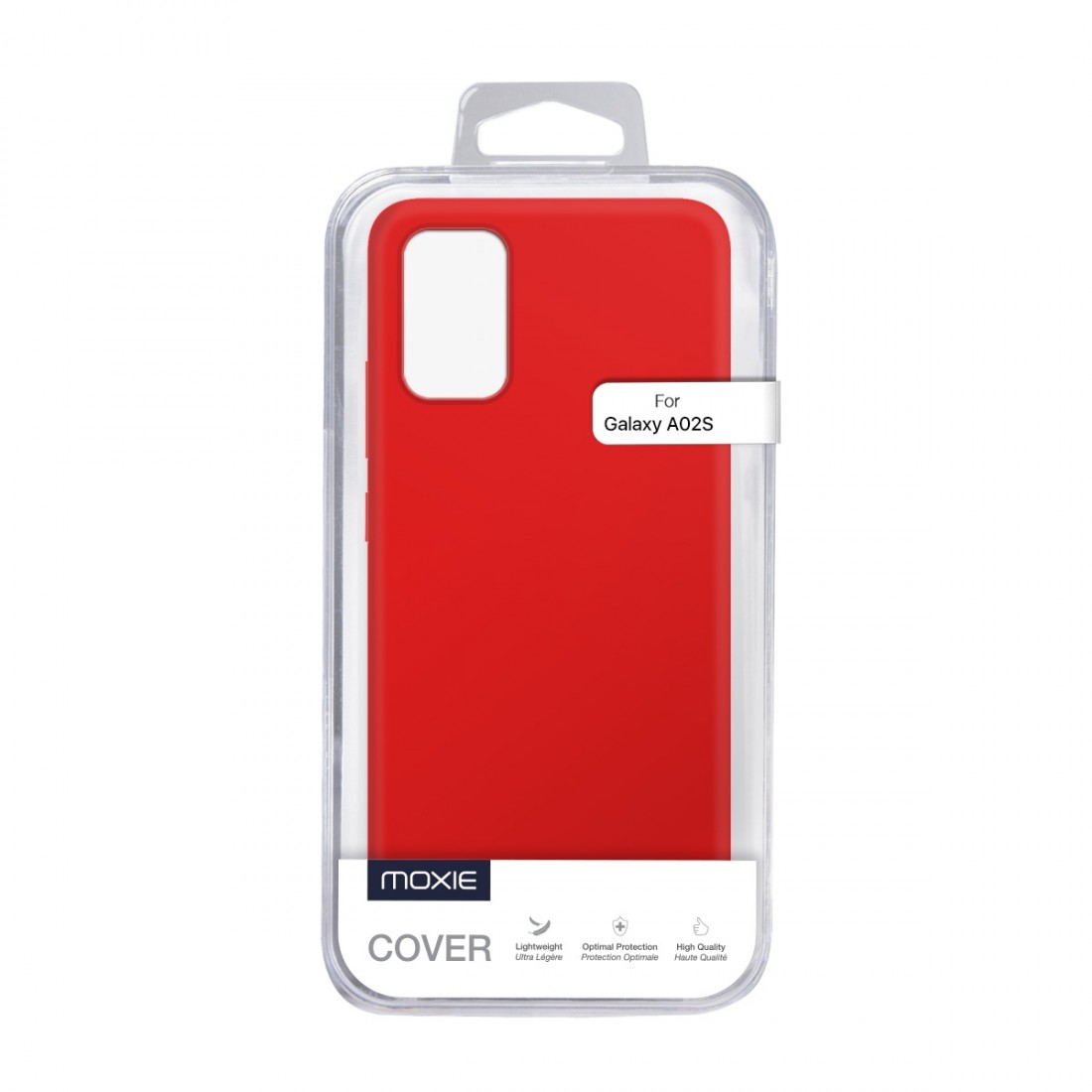 Coque Silicone Be Fluo Anti-chocs et Anti-rayures Intérieur Microfibre pour Galaxy A02S - Rouge