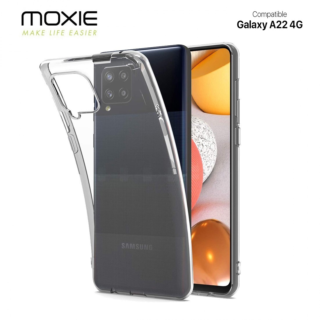 Coque Samsung Galaxy Galaxy A22 4G en TPU souple - Transparent