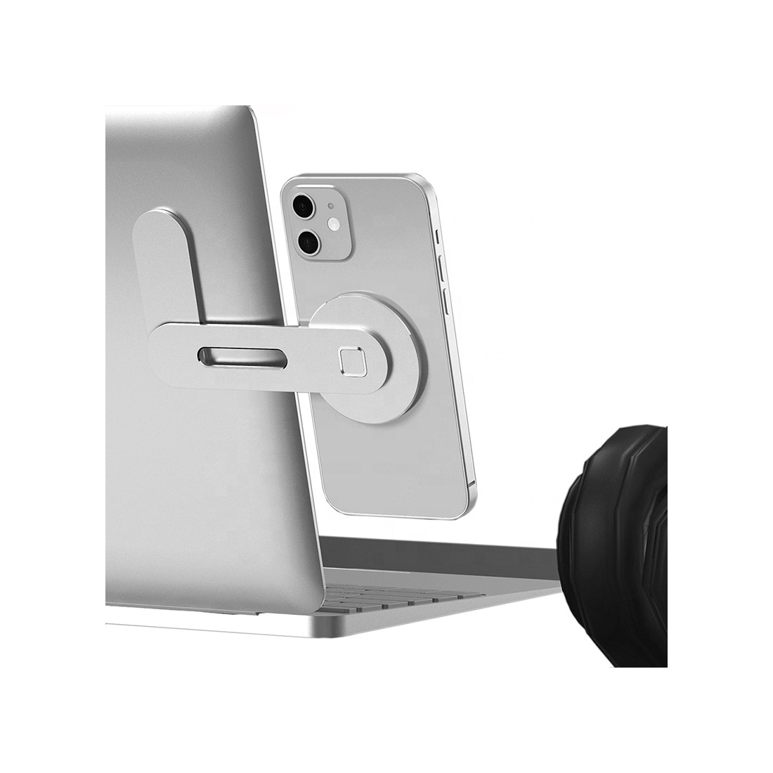 Support Adhesif Magsafe pour iphone 12/12 mini/12 Pro Max - se fixe sur Ordi/Macbook .....