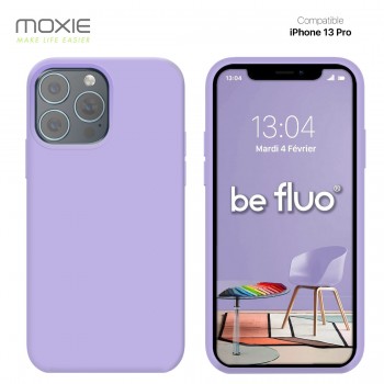 Moxie Coque iPhone 13 Pro [BeFluo] Coque Silicone Fine et Légère pour iPhone 13 Pro, Intérieur Microfibre, Coque Anti-chocs et A