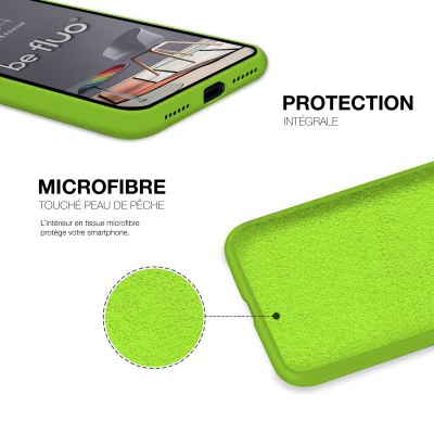 Moxie Coque iPhone 13 Pro Max [BeFluo] Coque Silicone Fine et Légère pour iPhone 13 Pro Max, Intérieur Microfibre, Coque Anti-ch