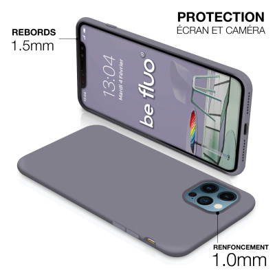 Moxie Coque iPhone 13 Pro Max [BeFluo] Coque Silicone Fine et Légère pour iPhone 13 Pro Max, Intérieur Microfibre, Coque Anti-ch