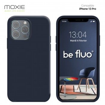 Moxie Coque iPhone 13 Pro [BeFluo] Coque Silicone Fine et Légère pour iPhone 13 Pro , Intérieur Microfibre, Coque Anti-chocs et 
