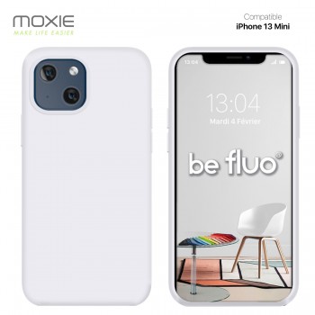 Moxie Coque iPhone 13 Mini [BeFluo] Coque Silicone Fine et Légère pour iPhone 13 Mini , Intérieur Microfibre, Coque Anti-chocs e