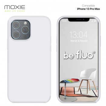 Moxie Coque iPhone 13 Pro Max [BeFluo] Coque Silicone Fine et Légère pour iPhone 13 Pro Max, Intérieur Microfibre, Coque Anti-ch