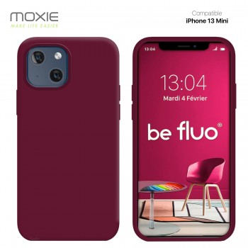 Moxie Coque iPhone 13 Mini [BeFluo] Coque Silicone Fine et Légère pour iPhone 13 Mini , Intérieur Microfibre, Coque Anti-chocs e