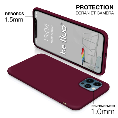 Moxie Coque iPhone 13 Mini [BeFluo] Coque Silicone Fine et Légère pour iPhone 13 Mini , Intérieur Microfibre, Coque Anti-chocs e