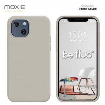 Moxie Coque iPhone 13 Mini [BeFluo] Coque Silicone Fine et Légère pour iPhone 13 Mini , Intérieur Microfibre, Coque Anti-chocs e
