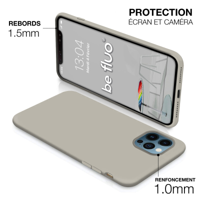 Moxie Coque iPhone 13 [BeFluo] Coque Silicone Fine et Légère pour iPhone 13 , Intérieur Microfibre, Coque Anti-chocs et Anti-ray